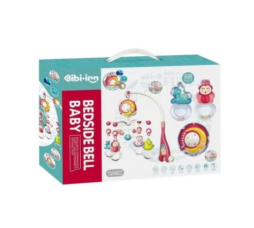 bibiin toys 648a-54 Музыкальная карусель с проектором и пультом розовый