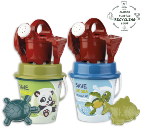  androni 1335-0ric-26 Пляжный набор с ведёрком диаметром 17 см. (в асс.)