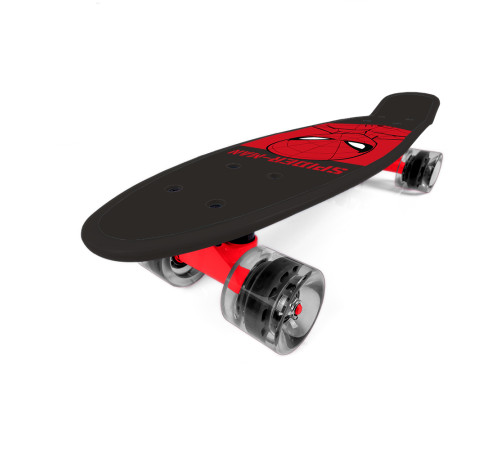 seven 59967 skateboard "spidermen" negru-roșu