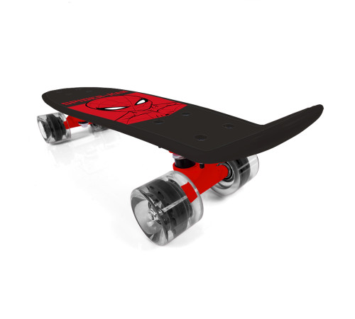 seven 59967 skateboard "spidermen" negru-roșu