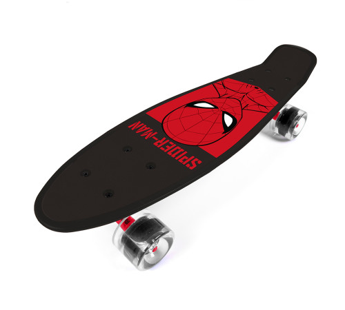 seven 59967 skateboard "spidermen" negru-roșu