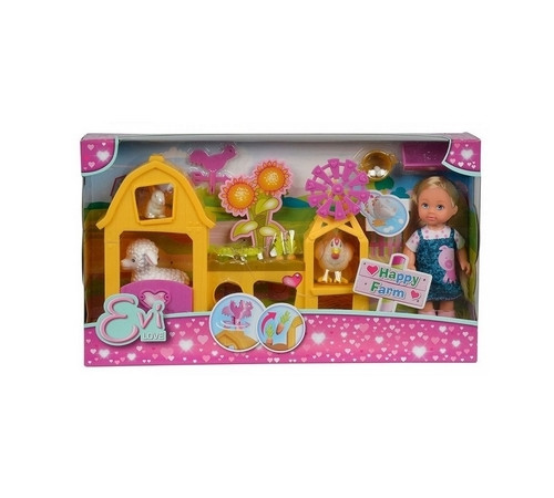 Детский магазин в Кишиневе в Молдове simba 3075 Игровой набор "Кукла Еви: Счастливая ферма"