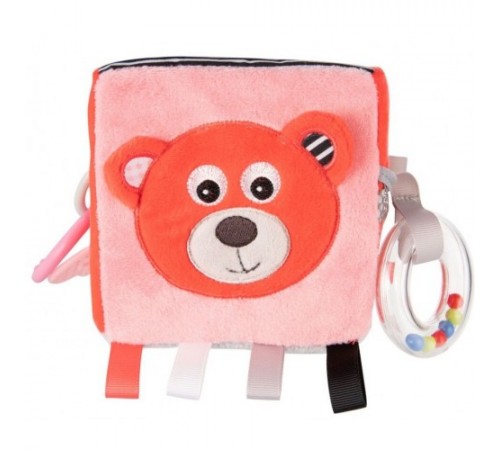 canpol 68/073 jucărie de pluș educativă "cube-ursulet" (coral)