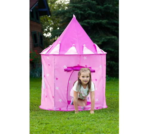 baby mix 46222 Детская палатка "Замок" розовый