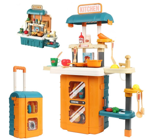 op 200844389 Игровой набор 3-в-1 "Кухня" в чемодане (49 предметов) 