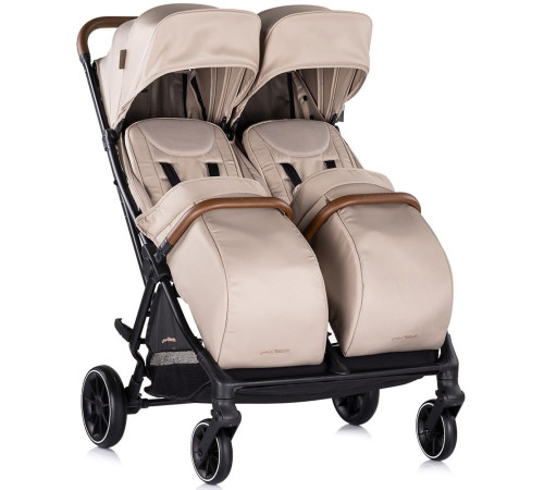 chipolino carucior pentru gemeni twinity kbtt02502tr tiramisu
