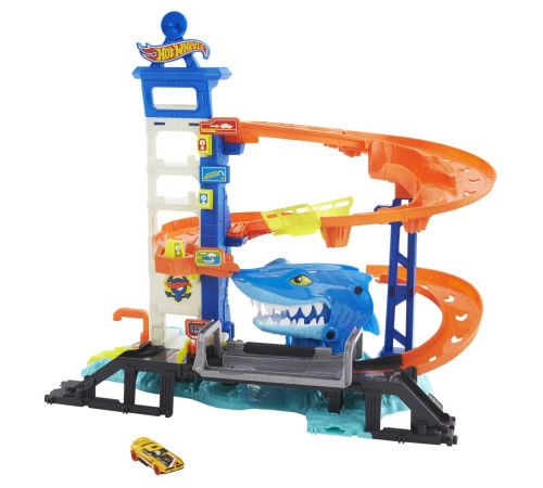 hot wheels hdp06 set  de joc "attacking shark escape"