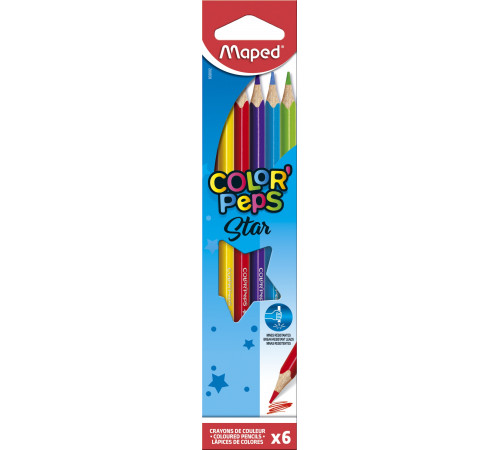  maped mp832002 creioane colorate "colorpeps star" (6 buc.)