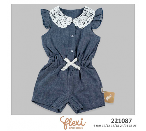 Детская одежда в Молдове flexi 221087 Боду (6/9/12/18/24 мес.)