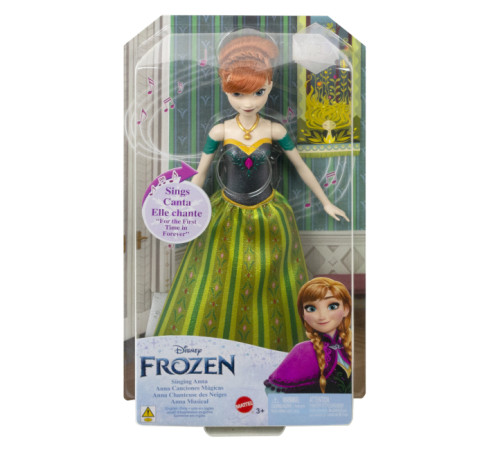 disney princess hlw56 păpușa frozen "anna cântâ"