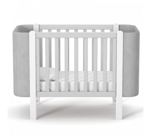 veres 05.3.1.212.17 patuț pentru copii ЛД5 monaco velour (alb/gri)