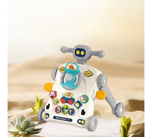 bibiin toys 6042 Музыкальные ходунки 3-в-1 серый