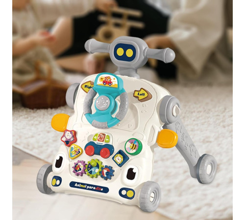 bibiin toys 6042 Музыкальные ходунки 3-в-1 серый