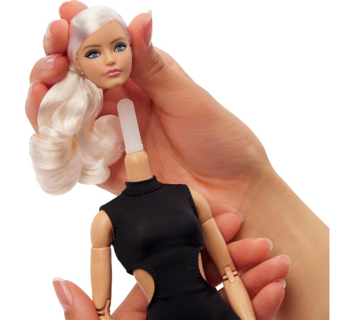 barbie jbh71 Кукла "barbie basics model 02" Блондинка в черном мини-платье