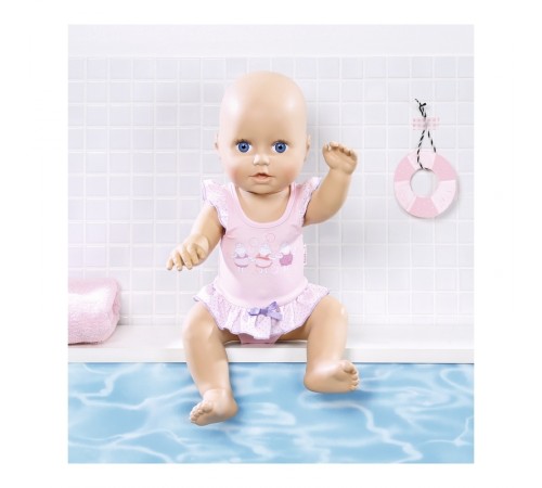 zapf creation 700051 păpușă interactivă baby annabell "invață să înoate" (46 cm.)  