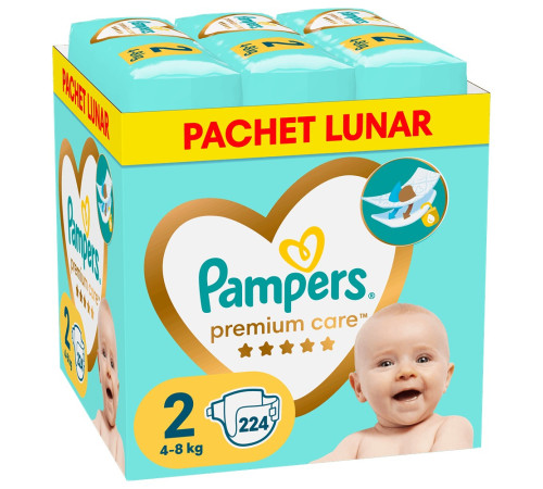 Pampers Premium Care 2 (4-8 кг.) 224 шт.  pampers premium care 2 (4-8 кг.) 224 шт.