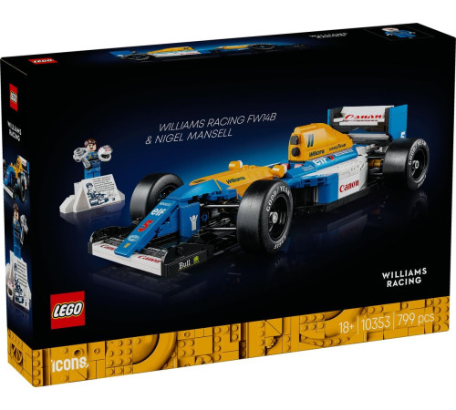 lego icons 10353 constructor "williams racing fw14b & nigel mansell" (799 el.)