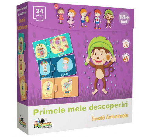 noriel nor1542 puzzle "primele mele descoperiri - invata antonimele" (ro)