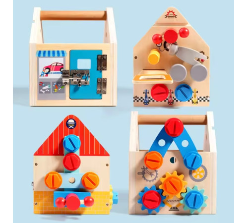 op 201916781 jucarie montessori, set de unelte din lemn