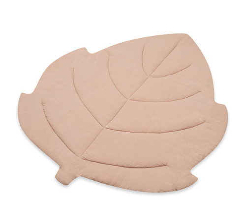 new baby 53877 Игровой коврик из муслина "Лист" бежевый