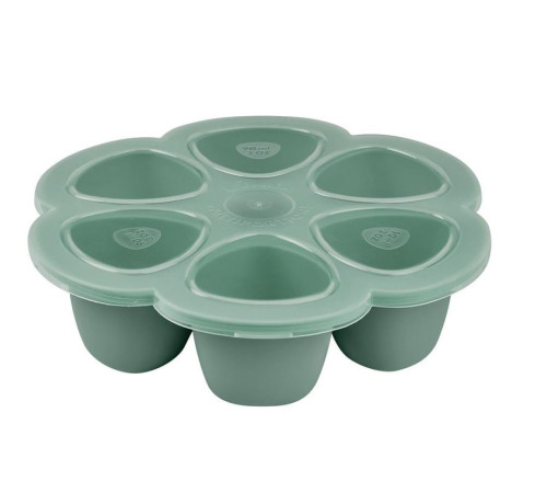 beaba 5695 Контейнер герметичный силиконовый (6x90 мл) sage green