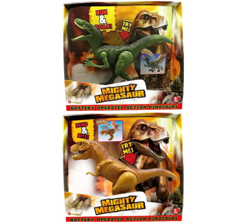 mighty megasaur 80078 figurină de dinozaur velociraptor cu sunete și l lumini 