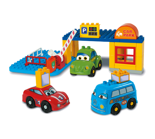 androni 8569-0 constructor cars for kids "parcare" (36 el.)