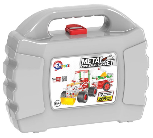  technok 3879 Металлический конструктор "Строительный транспорт" (289 дет.)