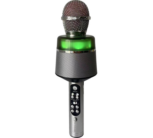  n-gear Портативный беспроводной bluetooth-микрофон для караоке "star mic" starmic100silvr серебристый