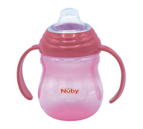 nuby nv0406013 cupa de invatare cu sistem anti-varsare (6m+) 270 ml.