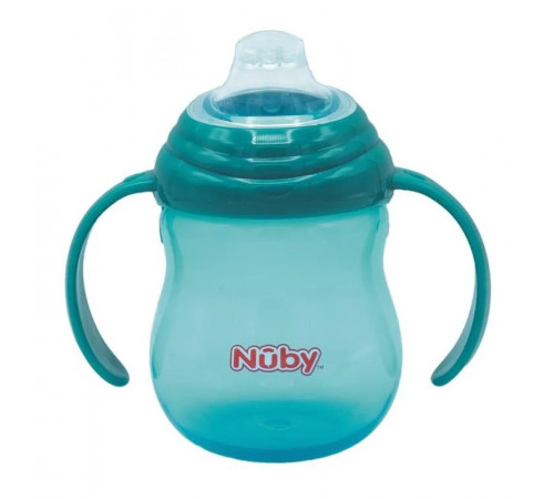 nuby nv0406013 cupa de invatare cu sistem anti-varsare (6m+) 270 ml.