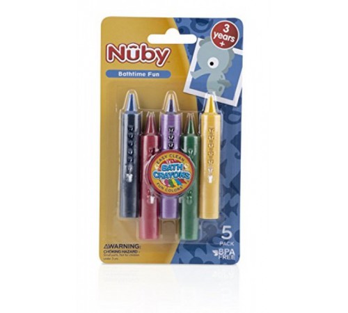 nuby id6156 creioane pentru desen în baie (5 buc.)