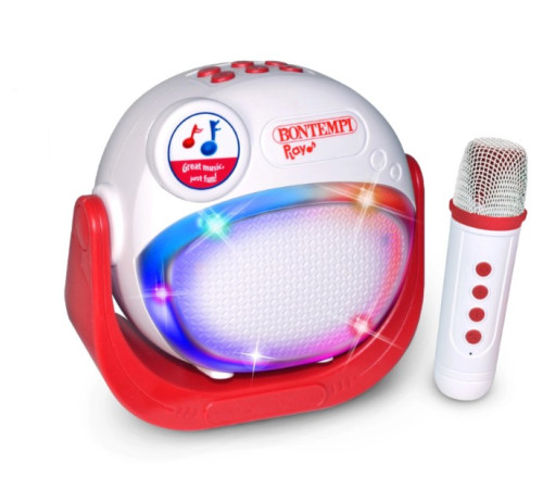  bontempi 481010 Беспроводная колонка с беспроводным микрофоном и rgb-подсветкой