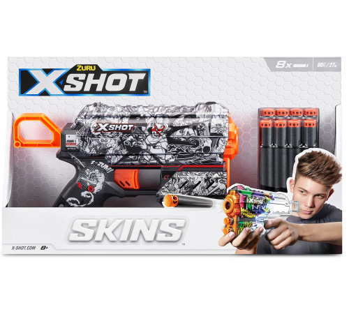  zuru 36516 blaster x-shot skins flux 