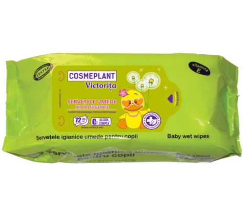 cosmeplant Влажные салфетки детские "victorita" (72 шт.)