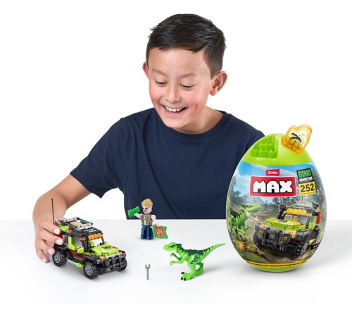 zuru 83154 Конструктор в яйце "dino max" (252 дет.)