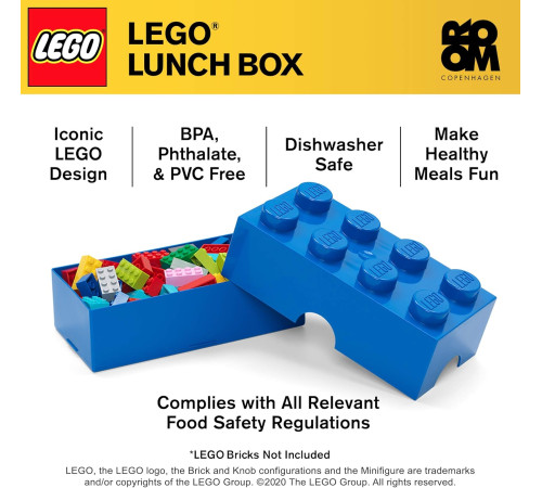 lego Контейнер для хранения storage brick 8 (50 x 25x18 cм) синий