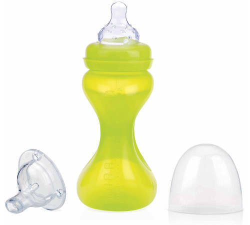 nuby id1241 sticla de antrenament anti-colic 240 ml. (3 m+)