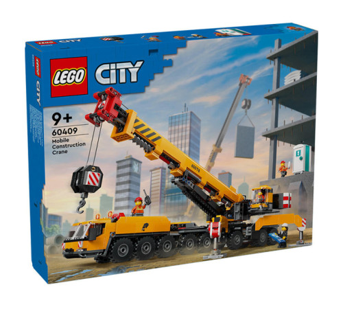 lego city 60409 constructor "macara mobila galbena" (1116 el.)