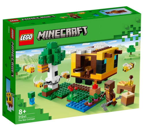 lego minecraft 21241 constructor "cabana albinelor" (254 el.)