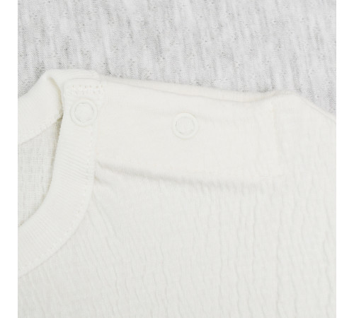 minikin 25062074 Комплект футболка и шорты "naturelle" (р.74) молочный