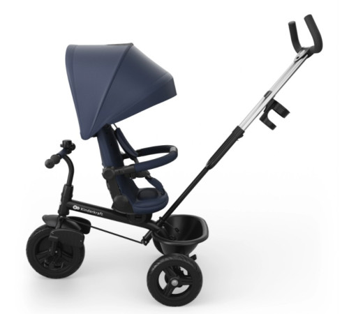 kinderkraft Детский трицикл aston 2 plus (синий)