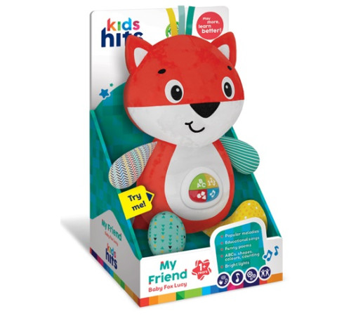 Детский магазин в Кишиневе в Молдове kids hits kh12/002 Музыкальная игрушка "Лисичка Люси" серия "Лучший Друг"