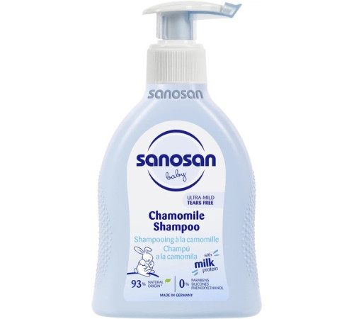  sanosan baby Детский шампунь с ромашкой (200 мл)
