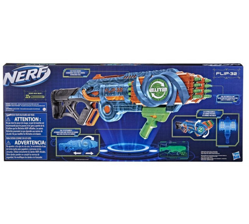 nerf f2553 blaster "elite 2.0 flip 32"