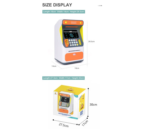 97963 Копилка в виде банкомата с датчиком движения (в асс.)