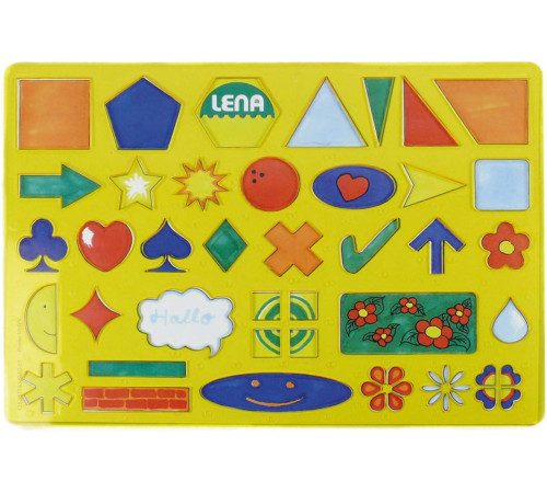 lena 65774 set de șabloane "alfabetul"
