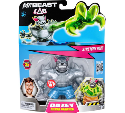 Jucării pentru Copii - Magazin Online de Jucării ieftine in Chisinau Baby-Boom in Moldova MrBeast Lab 24771 Figurina stretch "Silver Pnther"  mrbeast lab 24771 figurina stretch "silver pnther"