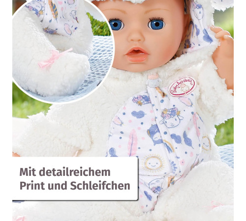 zapf creation 709825 salopetă baby annabell "sheep" (43 cm.)