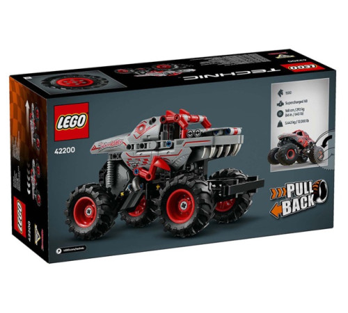lego technic 42200 Конструктор "monster jam thunderroarus Откатной механизм" (232 дет.)